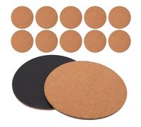 VALICLUD Lot de 12 Dessous de Pots Ronds en Liège Marron, Résistants la Chaleur et Faciles d'entretien, pour Protection des Surfaces Cuisine et Maison