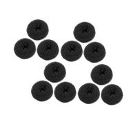 VALICLUD Lot de 12 Set de Appareils à Chignon Donut Mini, Petits Chignons de Beignet Noir Petite Taille, pour Filles et Garçon et Filles, Coiffure Rapide et Pratique Quotidien
