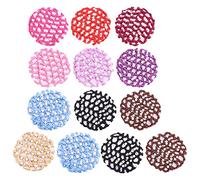 VALICLUD Lot De 13 Filets à Cheveux En Maille Crochetée Petits Pour Femme Maintien Élastique Chignon Professionnel Danse Bureau Couleurs Assorties