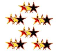 VALICLUD Lot de 18 Étoiles en Carton Doré pour Tableau de Signatures Décorations Fête Soirée Cinéma Papier Cartonné Rigide Accessoires pour Anniversaire et Sorties à Thème Cinéma