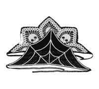 VALICLUD Lot De 2 Bandanas Crochet : Foulard, Triangle Effrayant, Pour Halloween, Bandeau Main, Accessoires Pour Cheveux Pour Femmes