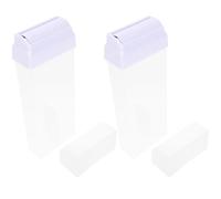 VALICLUD Lot de 2 Bouteilles de Cire à Épiler Réutilisables Compactes Distributeurs Étanches en Plastique Robuste Stockage Voyage les Kits D’Épilation Féminine Couleur Couleur Aléatoire