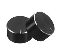 VALICLUD Lot de 2 Boutons de Remplacement Noirs 6Mm pour Potentiomètre Rotatif Variateur de Lumière à Commande Précise Compatibles Interrupteurs Industriels et Contrôle Lumineux