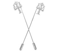 VALICLUD Lot de 2 Broches Balance en Métal Argenté Insigne de Juge ’Avocat Accessoire Unisexe pour Costume et Chemise Symbole de Justice et Équité Présent Noël et Remise de Diplôme