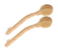 VALICLUD Lot De 2 Brosses De Bain Exfoliantes À Long Manche Pour Le Et Les Pieds En Loofah Pour La Pour Le Corps Kaki