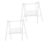 VALICLUD Lot De 2 Chaises Pivotantes Miniatures : Meubles De Maison De Poupée À L'échelle 1:50, Petit Modèle De Siège Suspendu pour Projets De Bricolage, Décoration De Salon