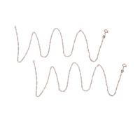 VALICLUD Lot De 2 Colliers En Or Rose Avec Pendentif En Forme De Vague D'Eau Accessoires De Bijouterie Pour Filles Fabrication De Bijoux À Faire Soi-Même En Cuivre