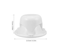 VALICLUD Lot de 2 Couvercles d'Aération Blancs pour Toit de Camping-Car Bouchons de Ventilation Étanches avec 6 Vis Incluses Aérateur de Toit pour Caravane et Remorque Protection