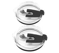 VALICLUD Lot de 2 Couvercles Isothermes Noirs 20Oz et 30Oz Paille Couvercles Anti-Fuites en Silicone pour Gobelets et Tasses Accessoires Pratiques pour Usage Quotidien à la Maison