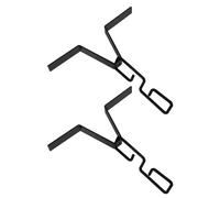 VALICLUD Lot de 2 Crochets en V Noirs en Métal pour Chaîne de Pluie Adaptateur pour Gouttière de Drainage Support Résistant aux Intempéries Installation Facile pour Gestion des Eaux