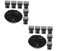 VALICLUD Lot De 2 Diffuseurs De Brosses À Air En Forme De Peigne Pour Sèche-Cheveux Diffuseurs Pour Cheveux Bouclés Accessoires Pour Sèche-Cheveux Buse De Sèche-Cheveux Noire Nylon