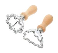 VALICLUD Lot de 2 Emporte-Pièces Ménager en Alliage de Zinc Formes Flocon de Neige et Sapin de Noël Emporte-Pièces à Raviolis Multifonctions pour Pâte et Biscuits Accessoire Cuisine