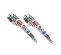 VALICLUD Lot De 2 Faux Ongles De Griffes Pour Bout Des Doigts, Style Antique, Décoration Pour Déguisement D'halloween, Bijoux, Spectacle De Danse, Pièce De