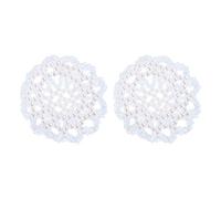 VALICLUD Lot de 2 Filets à Chignon Élastiques Bleus en Cristal Faits Main avec Strass pour Danseuses et Patineuses - Accessoire Coiffure Léger et Confortable, Snood Ballet et Patinage