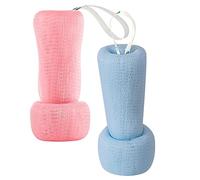 VALICLUD Lot de 2 Gommages Moussants Visage Exfoliant Manuel en Maille Nettoyage Profond Soin Peau Accessoire de Bain Pratique