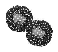 VALICLUD Lot de 2 Grands Bonnets de Bain en Satin Imperméables Réglables Chapeaux de Bain pour Cheveux Longs Légers et Confortables Adaptés et Sauna et Soins Personnels Féminins