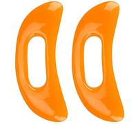 VALICLUD Lot De 2 Grattoirs De Massage En Résine Jaune Forme Lune, Masseur Musculaire Compact 2pcs, Pour Cou Et Corps, Outil Gua Sha Réutilisable Pour Relaxation Quotidienne
