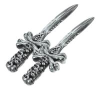 VALICLUD Lot de 2 Lames de Pirate en Plastique Rigide Accessoires de Costume pour Fête et Halloween Décorations Cosplay Légères et Réutilisables pour Anniversaire et Spectacle