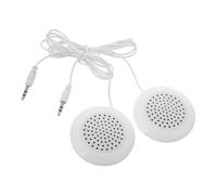 VALICLUD Lot de 2 Mini Enceintes Stéréo Portables avec Prise Jack pour Oreiller Compactes et Douces Compatibles Téléphone et Mp3 pour Dormir et Voyager Audio Externe