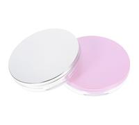VALICLUD Lot De 2 Mini-étuis À : Boîte De Voyage avec Houppette Et Miroir, Porte-Maquillage Rechargeable, Récipient Vide en Plastique pour Produits De Beauté DIY.
