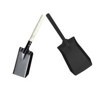 VALICLUD Lot de 2 Mini Pelles de Jardin en Fer Noir, Pelle Carrée Petite Taille, Outil de Jardinage Pratique pour Plantation et Désherbage, Adaptées aux Travaux Extérieurs et Entretien