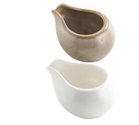 VALICLUD Lot de 2 Pichets à Lait en Céramique Petit Récipient à Lait Pichet à Sauce pour Café et Restaurants pour Latte Art