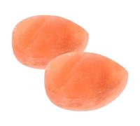 VALICLUD Lot de 2 Pierres de Massage Exfoliantes au Sel Minéral de L'Himalaya Savonnette Naturel de Cœur et Feuille Gommage Corporel Déodorant Minéral Soin Corporel Doux et Naturel