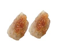 VALICLUD Lot De 2 Pierres Naturelles De Chakra Cristaux Bruts Dorés 1-2 Cm Pierres Énergétiques Yoga Énergétique Présent Bien-