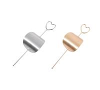 VALICLUD Lot de 2 Pinces à Cheveux Chignon en Alliage Or et Argenté, Design Chic et Élégant, Accessoire Cheveux Femme pour Dîners et Danses