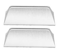 VALICLUD Lot de 2 Pinces de Support pour Cloison de Bureau Argentées en Plastique, Clips Réglables et Mobiles pour Écran de Séparation, Accessoire Bureau Minimaliste