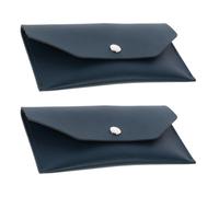 VALICLUD Lot de 2 Porte-Monnaie en PU Vert Foncé Portefeuille D’Épargne Compact Fermeture Pression Organisateur D’Argenté Réutilisable pour Gestion Budget et Rangement Billets