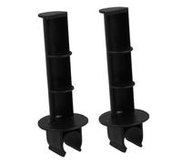 VALICLUD Lot de 2 Porte-rouleaux de Papier Toilette Noirs, Accessoires pour Fauteuil Roulant, Compatibles Sièges de Toilette Surélevés, en Plastique Robuste, pour Salle de Bain et Usage