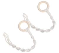 VALICLUD Lot de 2 Rallonges Suspendues en Corde de Coton Tressée Style Bohème Support pour Plantes Suspendues D’Intérieur et Extérieur Accessoires Porte-Pot pour Jardin et Balcon