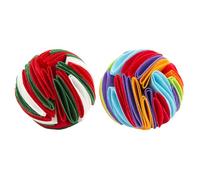 VALICLUD Lot de 2 Reniflantes pour Chiens Ø15 CM d'Entraînement Olfactif Interactif pour Chien Plastique Couleurs Blanc Rouge et Vert pour Stimuler Mentalement et Ralentir