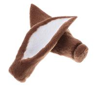 VALICLUD Lot de 2 Serrage-Têtes Oreilles de Cerf Factices Soi-Même Accessoires Décoratifs en Fausse Fourrure Brun Moyen Ornements de Coiffure pour Fêtes de Noël et Déguisements