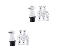 VALICLUD Lot De 2 Ventouses Électriques Pour Massage Gua Sha Appareil De Massage Sous Vide Ventouses Électriques Ventouses Pour Le Corps Ventouses Sûres En Abs Blanc