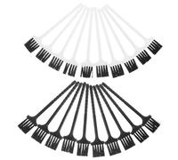 VALICLUD Lot de 20 Brosses de Nettoyage pour Rasoir Électrique Mini Brosse Multifonctionnelle à Long Manche Poils Souples Brosse Étroite pour Recoins pour Voyages et Entretien Rasoirs