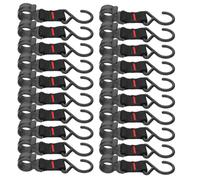 VALICLUD Lot de 20 Crochets Utilitaires de Camping Multifonctionnels en Plastique et Acier, Crochet Suspendu Compact pour Tentes, Paquet à Dos et Vêtements, Accessoires Légers Résistants