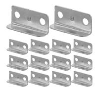 VALICLUD Lot de 20 Gâches de Serrure Métallique en Acier Inoxydable, Plaques de Verrouillage en Équerre, Adaptées pour Tiroirs et Placards à Domicile et Bureau