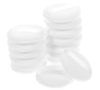 VALICLUD Lot De 20 Houppettes De Maquillage En Velours, Disque Poudre Blanc 45x10 Mm, Éponge à Maquillage Douce Pour Femme, Application Poudre Visage, Outil Cosmétique Pratique