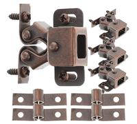 VALICLUD Lot de 20 Loquets à Billes pour Placards en Acier Laminé à Froid, Finition Rouge Cuivre, Verrou de Porte pour Armoires et Tiroirs, Pièces de Rechange pour Ferme-armoire, Usage