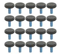 VALICLUD Lot de 20 Niveleurs de Meubles en Fer Noir Réglables pour Table et Chaise, Protection du Sol et Ajustement Facile pour Mobilier Stable et Solide