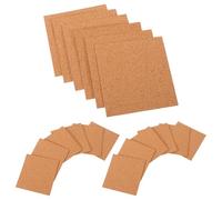 VALICLUD Lot de 20 Patins Autocollants en Liège Carré 100X100X2 MM Butoirs Antidérapants et Anti-Vibrations pour Meubles en Verre Cadres Photo et Bureaux Coussins Protecteurs