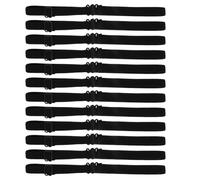 VALICLUD Lot de 20 rallonges de nœud : sangle élastique réglable avec clips, en polyester, pour uniformes et chemises.