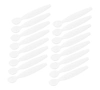 VALICLUD Lot de 20 Spatules Cosmétiques Mini Spatule pour Maquillage Blanche Petite Taille Réutilisable pour Soins du Visage Femmes Usage Professionnel et Voyage