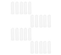 VALICLUD Lot de 20 Tubes d'Inhalation Nasale en Plastique Blanc Rechargeables et Vides pour Aromathérapie Nasale Portable et Léger Usage Quotidien pour Soulagement Sinus et Bien-être