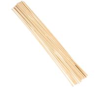 VALICLUD Lot de 20 Tuteurs en Bois Rond 6x500mm pour Plantes Grimpantes, Support Solide et Réutilisable pour Jardin Intérieur et Extérieur, Piquets de Soutien pour Orchidées et Plantes
