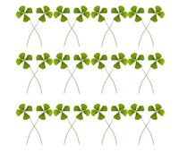 VALICLUD Lot de 24 Trèfles à Quatre Feuilles Séchés Pressés Naturels pour Bricolage Taille 15-20 MM Plantes Séchées Vertes Accessoires DIY pour Décoration Intérieure Scrapbooking et