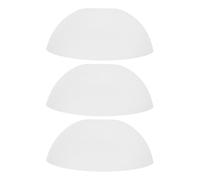 VALICLUD Lot de 3 Abat-jour Champignon en Plastique Blanc, Grand Modèle Trou Central 42 Mm, Accessoires pour Ventilateurs de Plafond et Lampes Décoratives D’intérieur, Diffuseur de Lumière