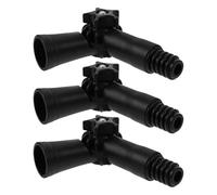 VALICLUD Lot de 3 Adaptateurs D'angle Rotatifs pour Rallonge de Manche de Balai, Connecteurs Filetés Universels en Plastique Robuste, Accessoire Pivotant pour Nettoyage Ménager et
